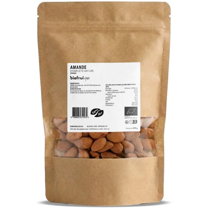 Migdale Decojite si Crude Ecologice/Bio 500g BIOFRUISEC — preț și oferte