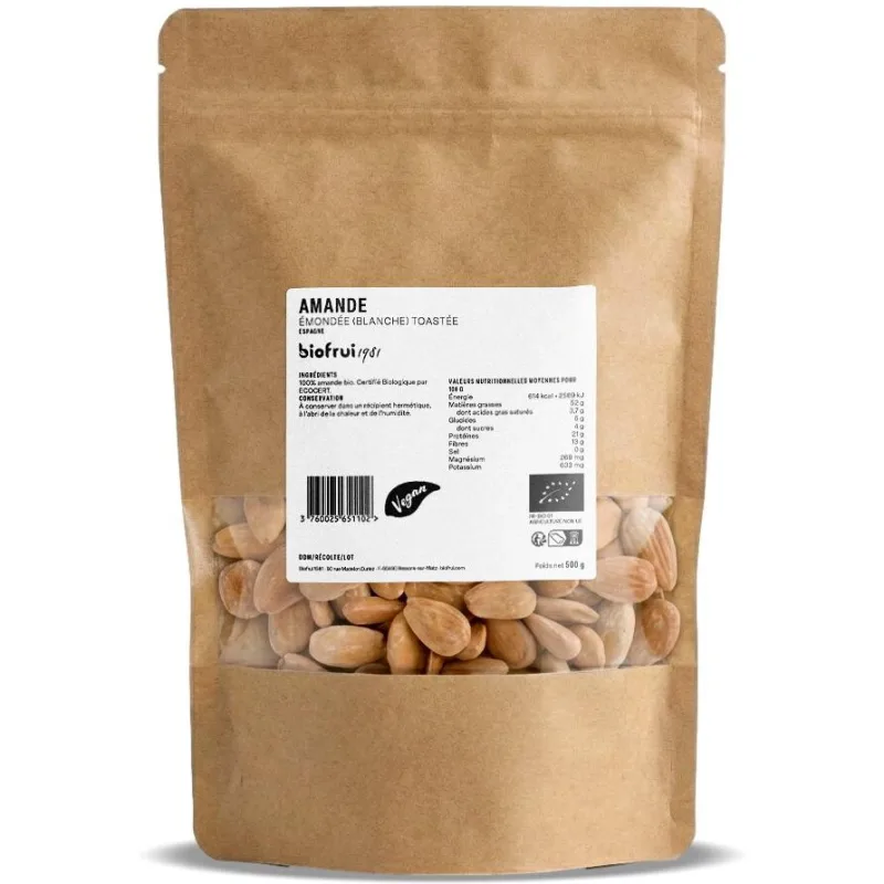 Migdale Albe Coapte Ecologice/Bio 500g BIOFRUISEC — preț și oferte