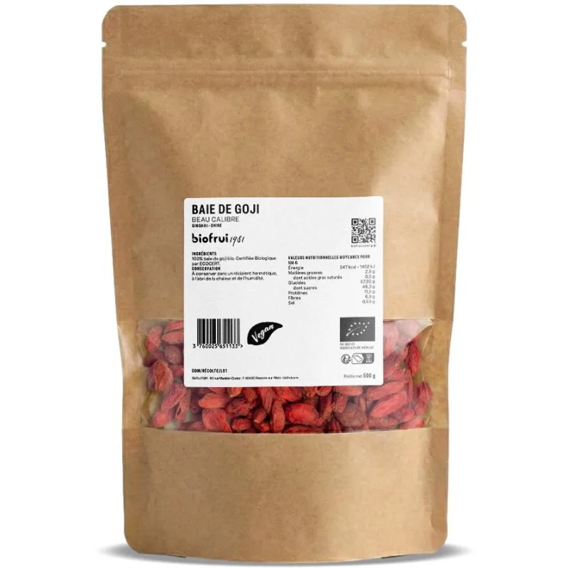 Goji din Platoul Tibetan Qinghai Ecologic/Bio 500g BIOFRUISEC — preț și oferte