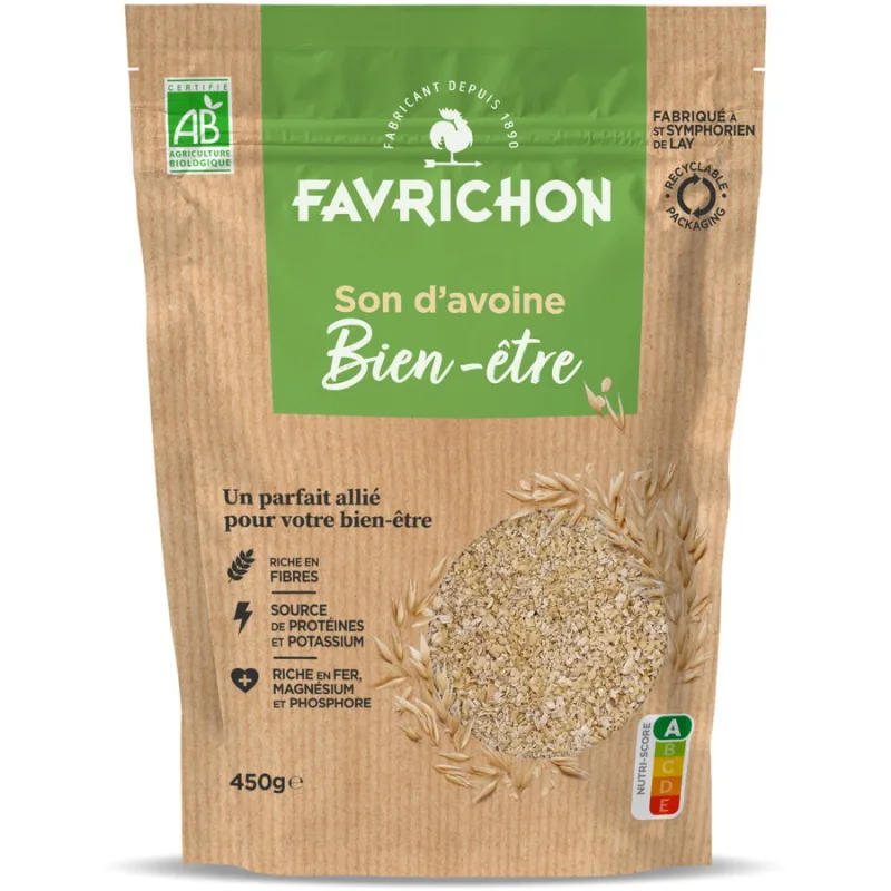 Tarate de Ovaz fara Zahar Adaugat Ecologic/Bio 450g FAVRICHON — preț și oferte