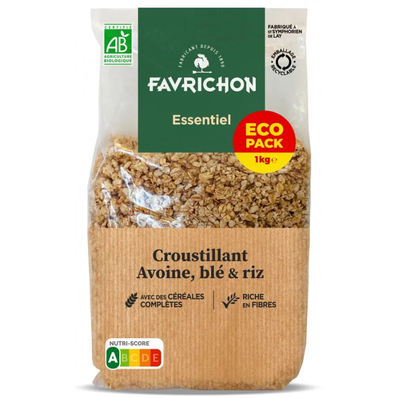 Musli Crocant cu Cereale Integrale Ecologic/Bio 1kg FAVRICHON — preț și oferte