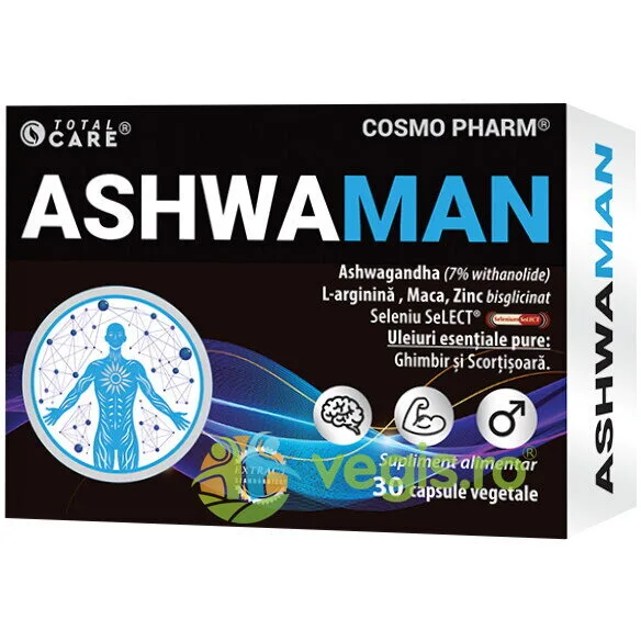 Ashwaman 30cps vegetale COSMO PHARM — preț și oferte