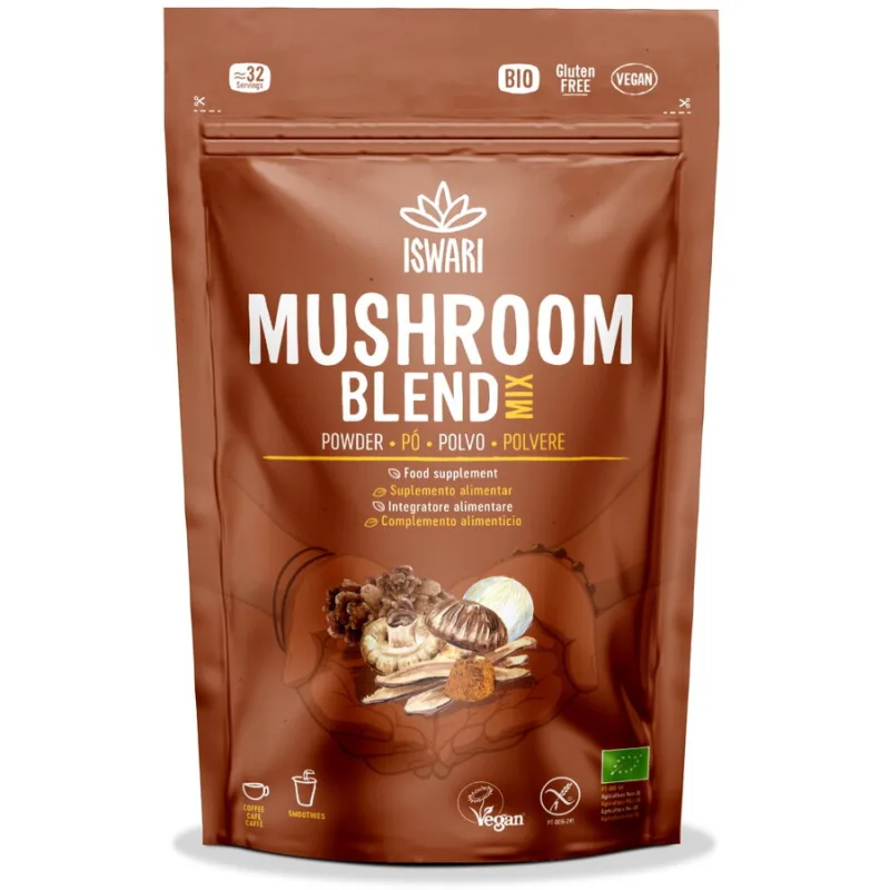 Amestec de Ciuperci sub Forma de Pulbere fara Gluten Ecologic/Bio 100g ISWARI — preț și oferte