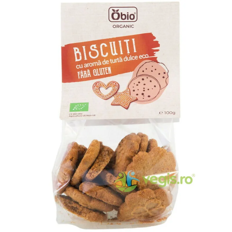 Biscuiti cu Aroma de Turta Dulce fara Gluten Ecologici/Bio 100g OBio — preț și oferte