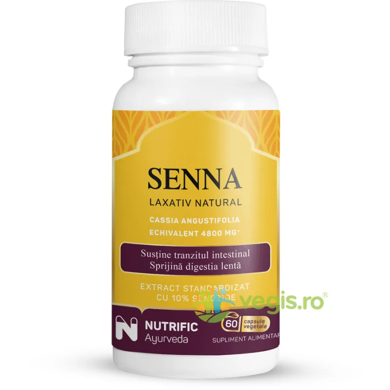 Senna Laxativ Natural 60cps NUTRIFIC — preț și oferte