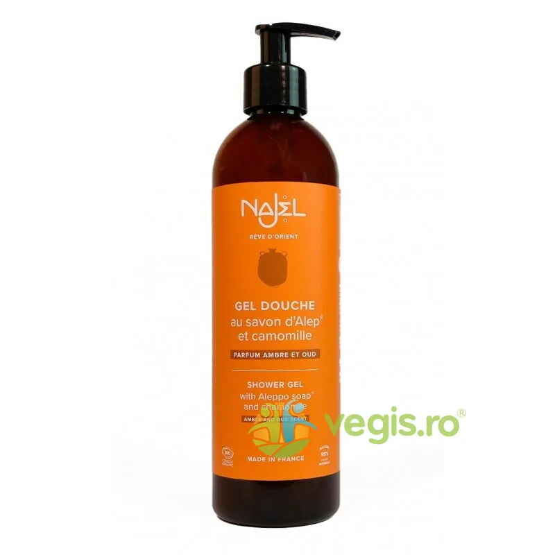Gel de Dus Bio cu Sapun de Alep cu Parfum de Ambra si Oud 500ml NAJEL — preț și oferte