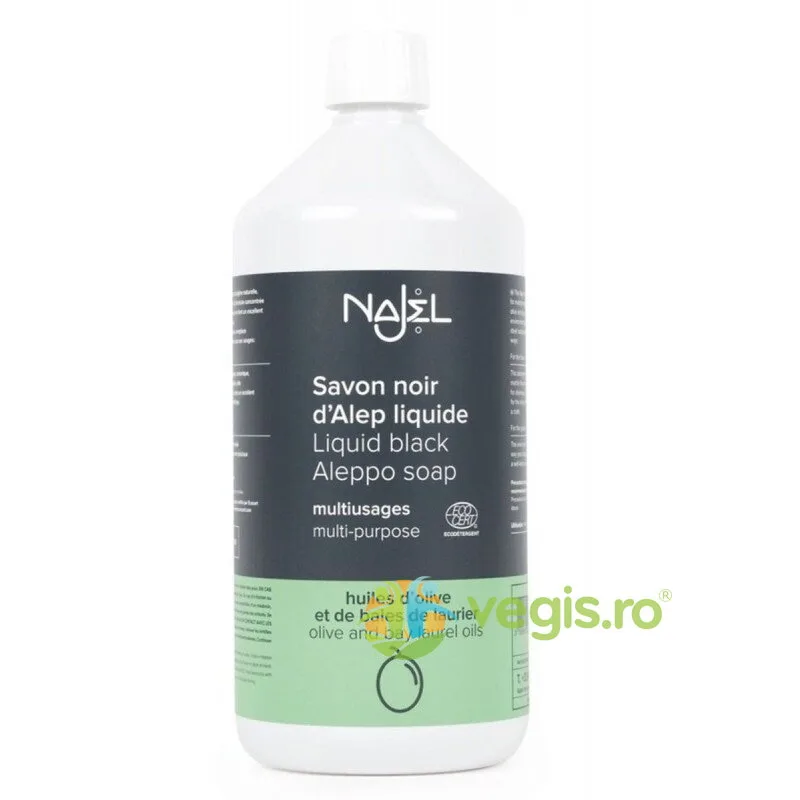 Detergent Universal cu Sapun Negru de Alep, Eco 1L NAJEL — preț și oferte