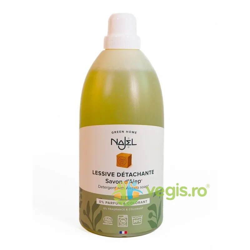 Detergent pentru Rufe cu Sapun de Alep, fara Parfum, Bio 2L NAJEL — preț și oferte