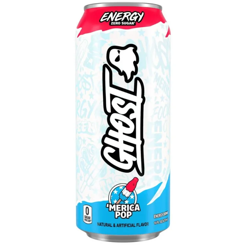 Bautura Energizanta cu Aroma De ‘merica Pop, Ghost Energy Drink 473ml — preț și oferte