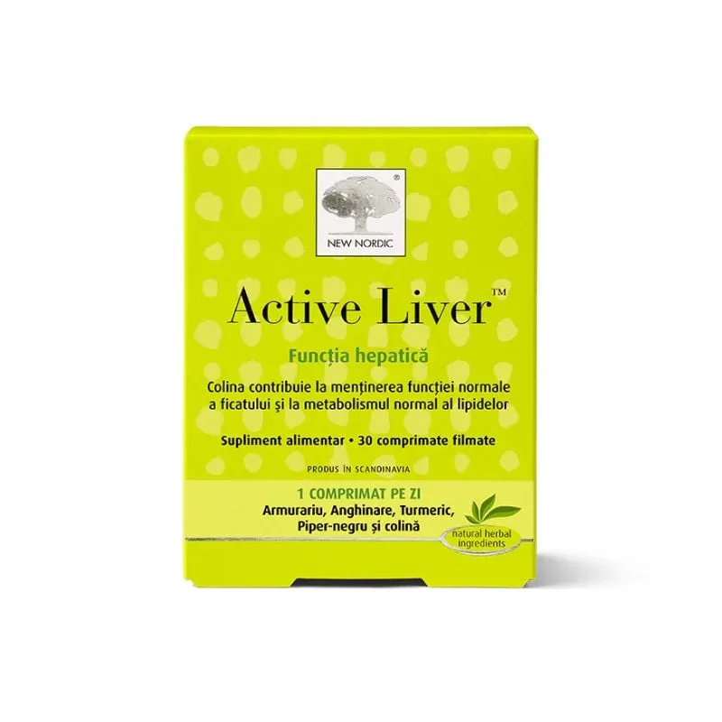 Active Liver, 30 comprimate, New Nordic — preț și oferte