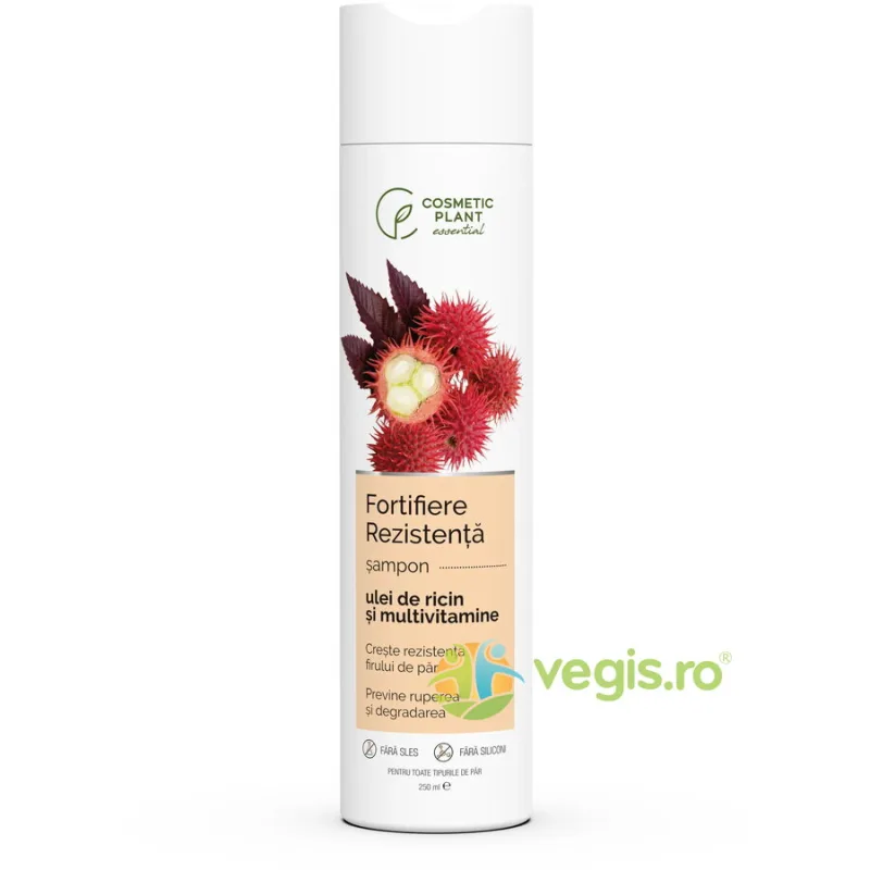 Sampon cu Ulei de Ricin pentru Fortifiere si Rezistenta 250ml COSMETIC PLANT — preț și oferte