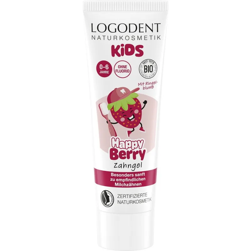 Gel Dentar Bio pentru Copii 0-6 Ani cu Capsuni Happy Berry 75ml LOGODENT — preț și oferte