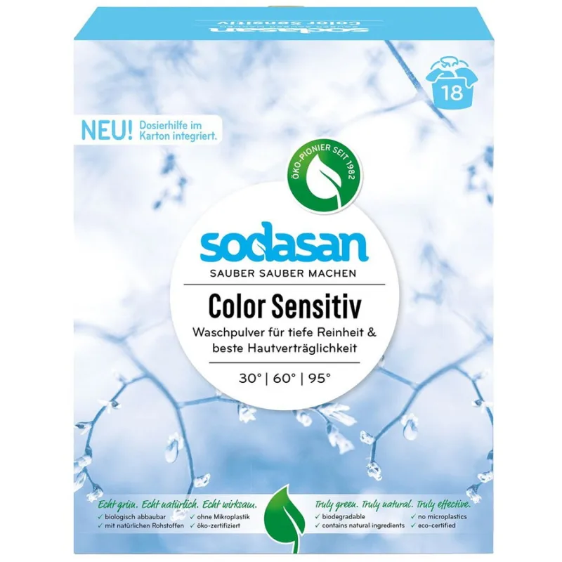 Detergent Pudra Color Sensitiv 1.01kg Sodasan — preț și oferte