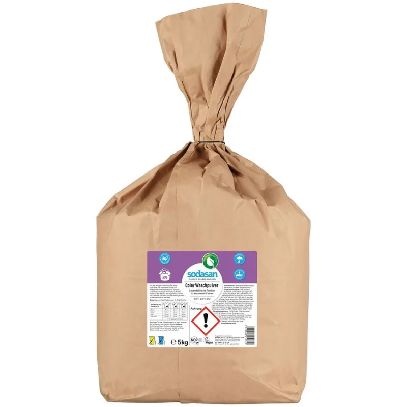 Detergent Pudra pentru Rufe Colorate cu Lavanda 5kg Sodasan — preț și oferte