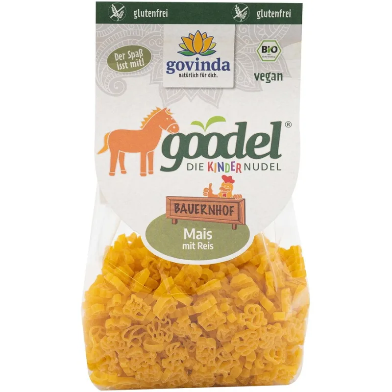 Paste Animalute din Ferma pentru Copii din Porumb si Orez fara Gluten Ecologice/Bio 250g GOVINDA — preț și oferte