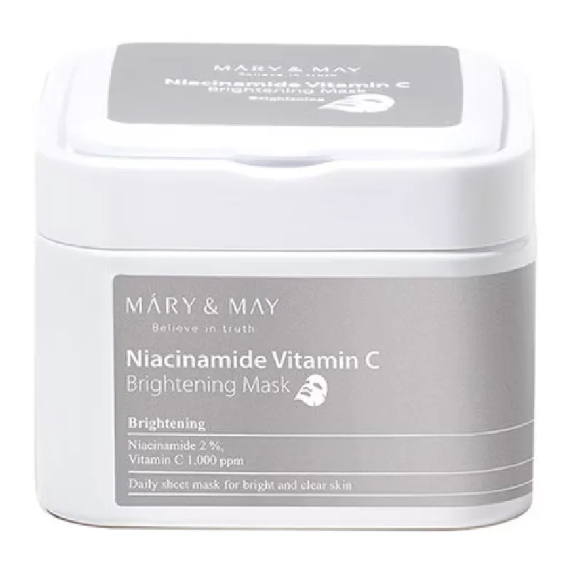 Masca tip servetel Niacinamide Brightening, 30 bucati, Mary and May — preț și oferte