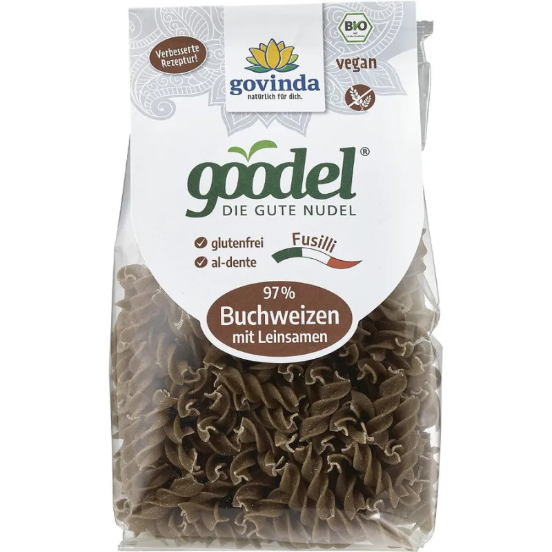 Paste Fusilli din Hrisca cu In fara Gluten Ecologice/Bio 250g GOVINDA — preț și oferte