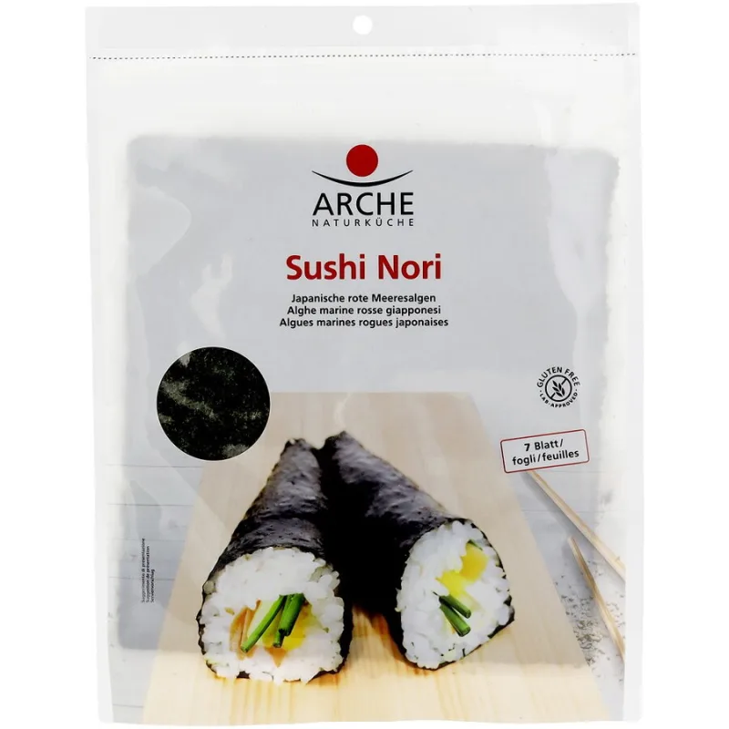 Sushi Nori Prajite fara Gluten Ecologice/Bio 17g ARCHE — preț și oferte