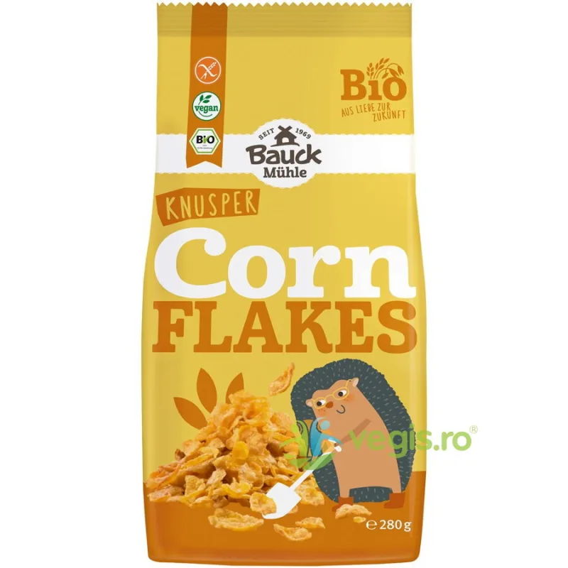 Fulgi de Porumb fara Gluten Ecologici/Bio 280g Bauck Hof — preț și oferte