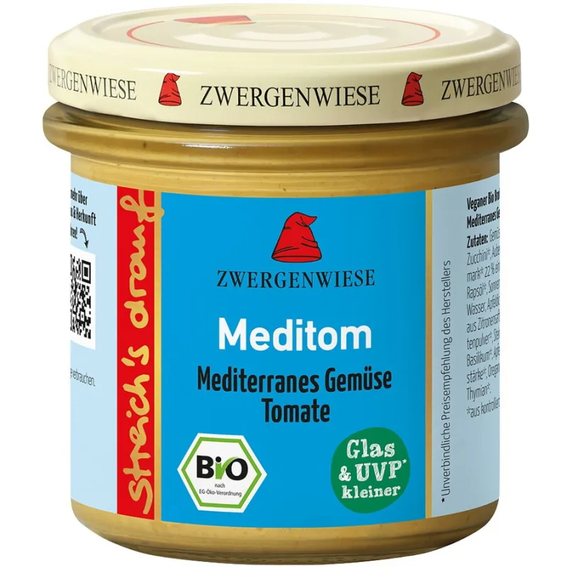 Crema Tartinabila cu Legume Mediteraneene si Rosii fara Gluten Ecologica/Bio 135g — preț și oferte