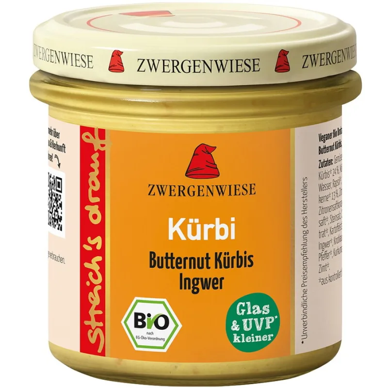 Pasta Tartinabila cu Seminte de Dovleac si Ghimbir fara Gluten Ecologica/Bio 135g ZWERGENWIESE — preț și oferte