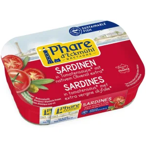 Sardine in Sos de Rosii cu Ulei de Masline 135g