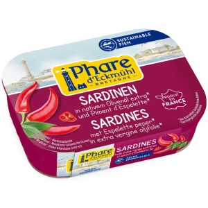 Sardine in Ulei de Masline Extravirgin cu Ardei Espelette 135g