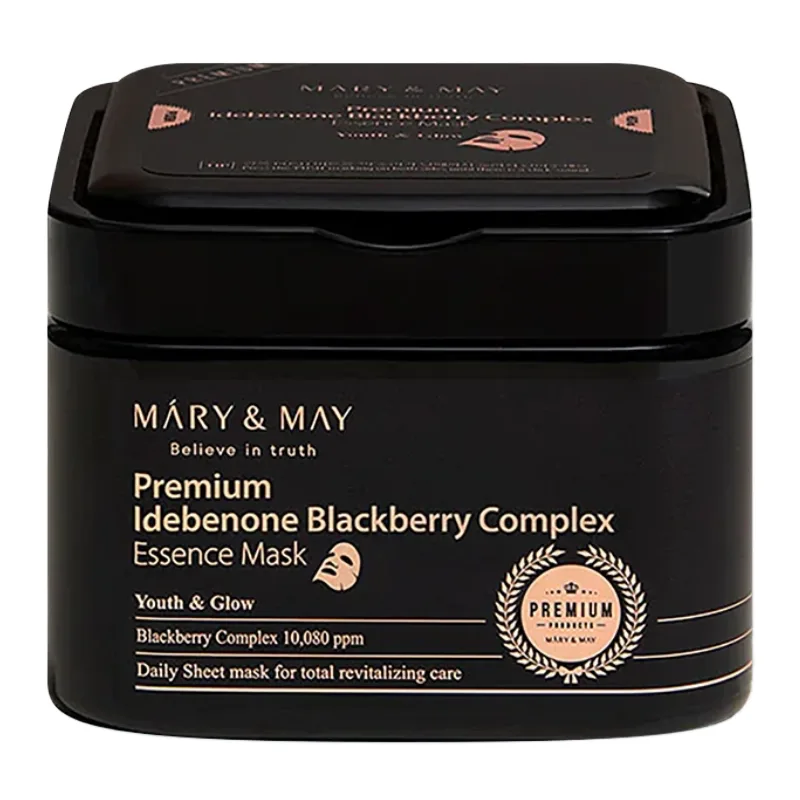 Masca tip servetel Premium Idebenone Blackberry Complex, 20 bucati, Mary and May — preț și oferte