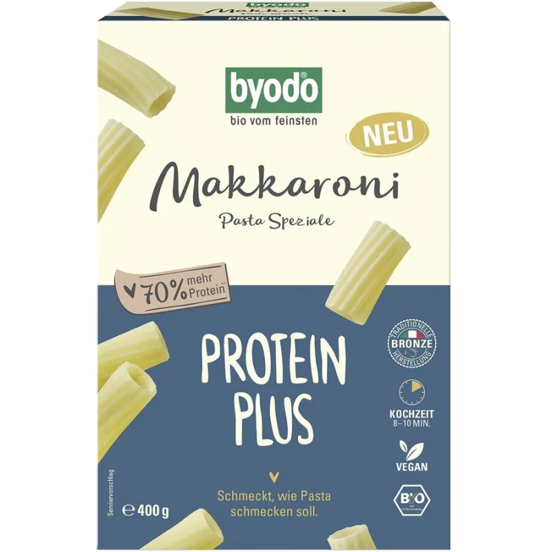 Macaroane Protein Plus Ecologice/Bio 400g BYODO — preț și oferte
