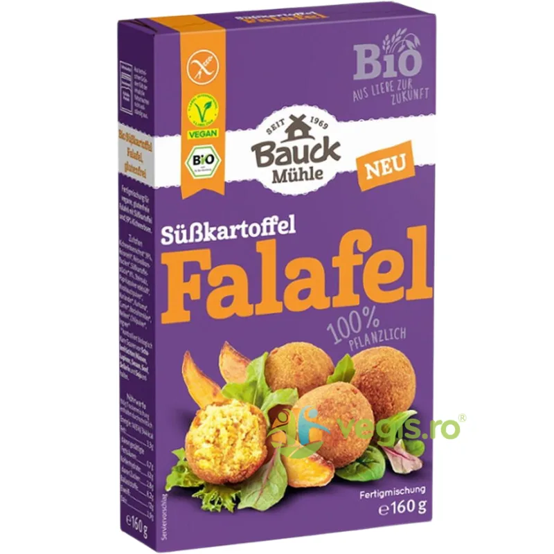 Falafel cu Cartof Dulce fara Gluten Ecologic/Bio 160g BAUCKHOF — preț și oferte