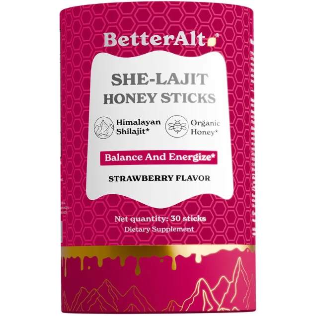 Shilajit din Himalaya si Extract de Shatavari cu Aroma de Capsuni 30 pliculete BETTER&nbsp;ALT — preț și oferte