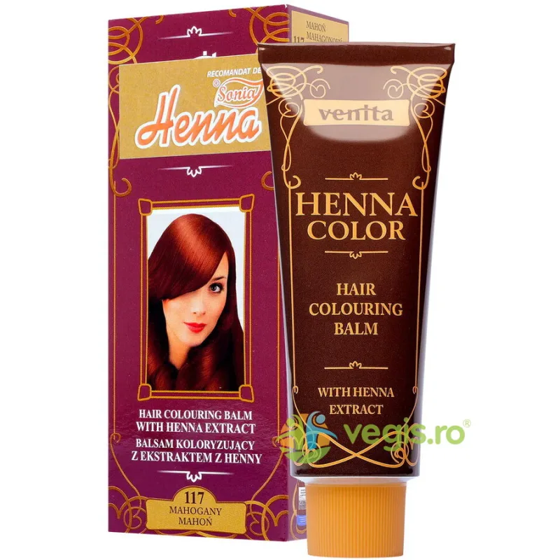 Balsam Colorant pentru Par Henna Sonia Nr.117 Mahon 75g KIAN COSMETICS — preț și oferte
