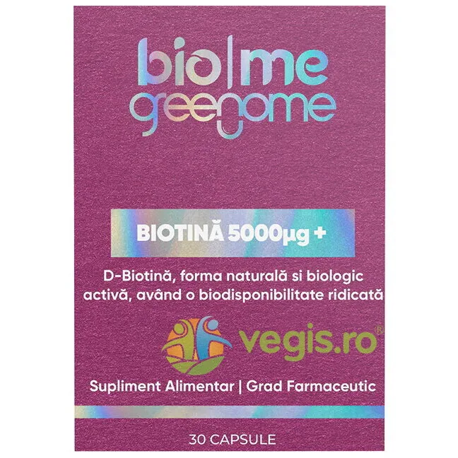 Biotina 5mg+ 30cps BIOME — preț și oferte