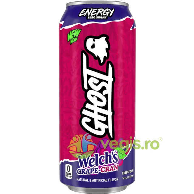 Bautura Energizanta cu Aroma de Welch's Grape Cran 473ml GHOST — preț și oferte
