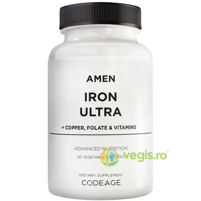 Formula cu Fier si Vitamine Amen Iron Ultra 60cps CODEAGE — preț și oferte