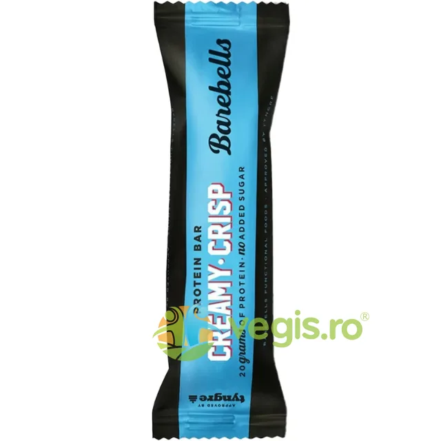 Baton Proteic cu Crema si Invelis Crocant 55g BAREBELLS — preț și oferte