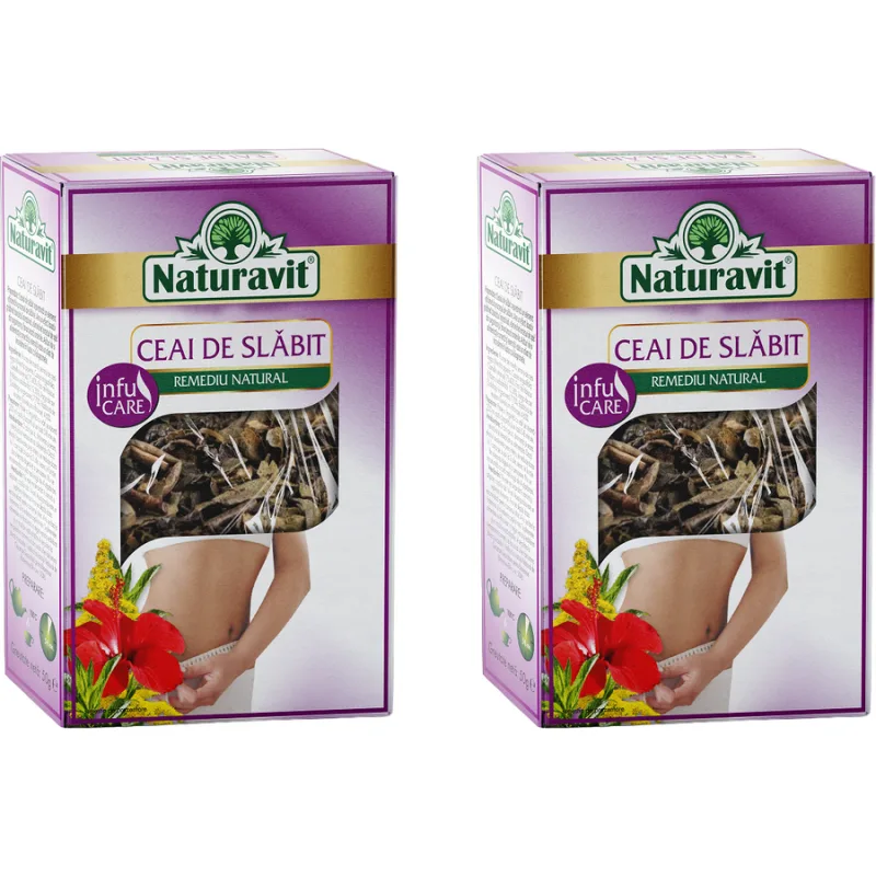 Pachet Ceai pentru Slabit 50g + 50g Naturavit — preț și oferte