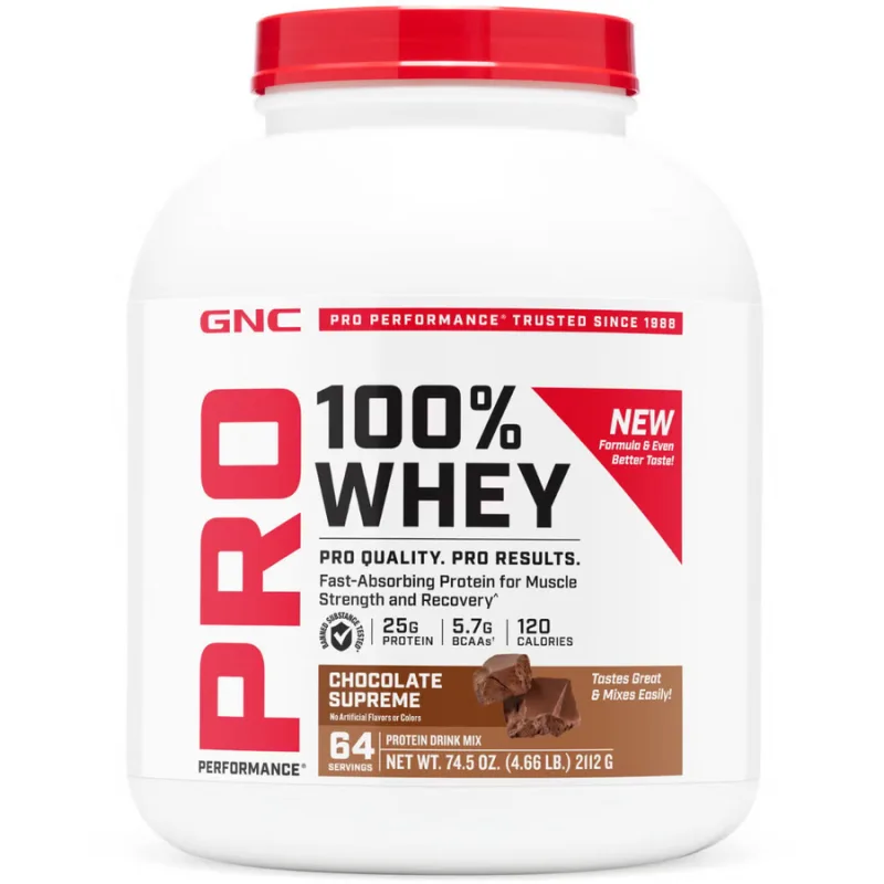 Proteina din Zer cu Aroma de Ciocolata Testata Antidoping Pro Performance 2112g GNC — preț și oferte