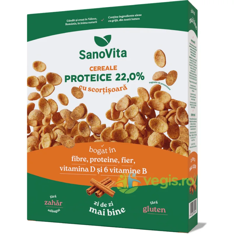 Cereale Proteice cu Scortisoara 250g SANOVITA — preț și oferte