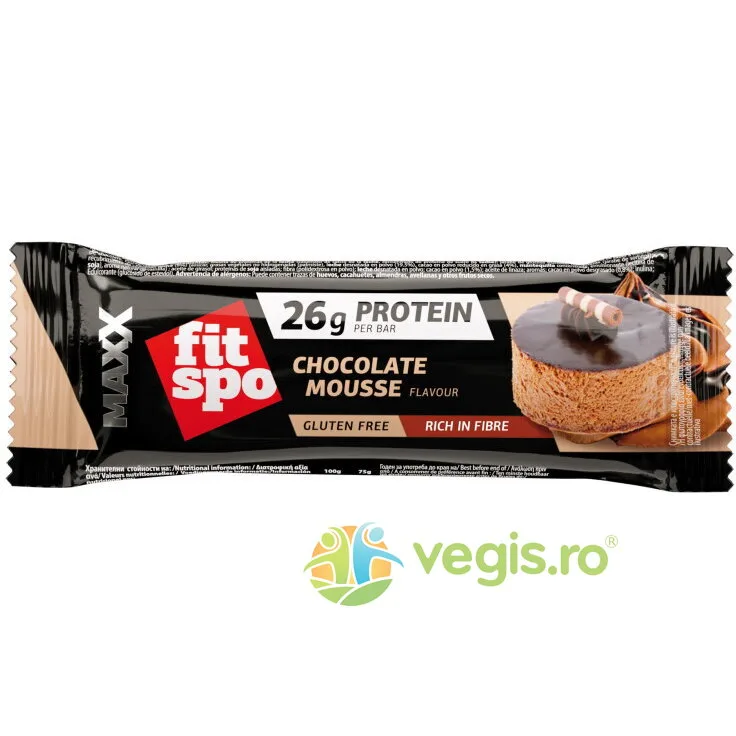 Baton Proteic Maxx 35% Proteina Choco Mousse 75g FITSPO — preț și oferte