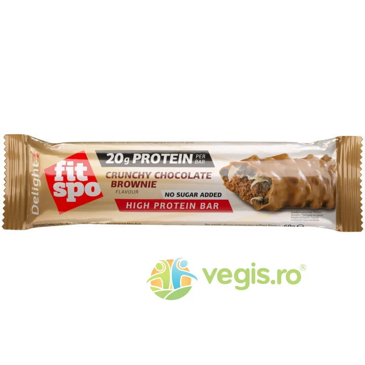 Baton Proteic Delight 31% Proteina Crunchy Chocolate Brownie 60g FITSPO — preț și oferte