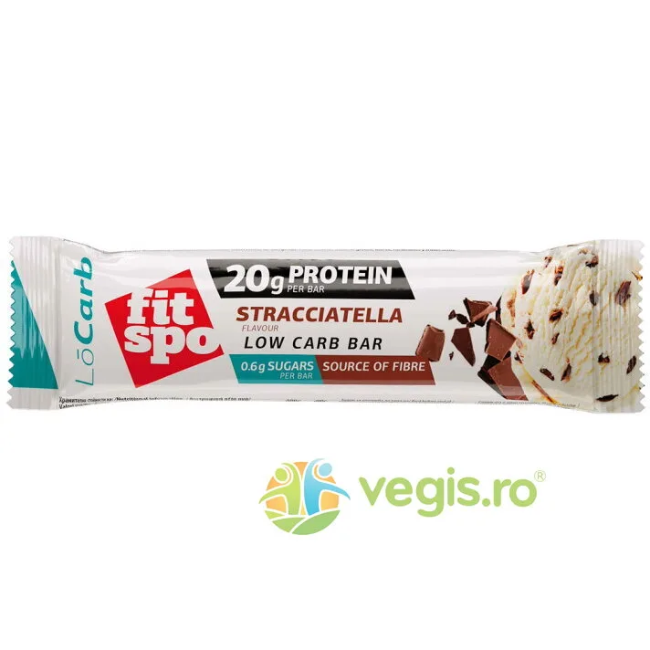 Baton Proteic LoCarb 35% Proteina Stracciatella 60g FITSPO — preț și oferte