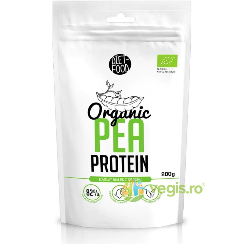 Proteina din Mazare Ecologica/Bio 200g DIET FOOD — preț și oferte