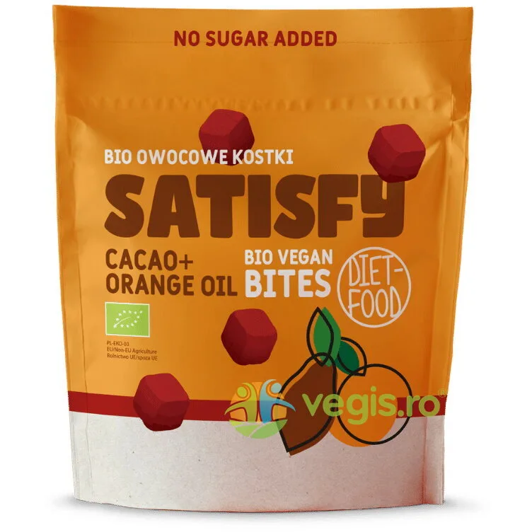 Cuburi de Fructe cu Ciocolata si Portocale Ecologice/Bio 120g DIET FOOD — preț și oferte