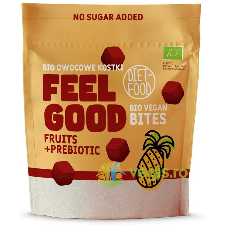 Cuburi de Fructe cu Prebiotice Ecologice/Bio 120g DIET FOOD — preț și oferte