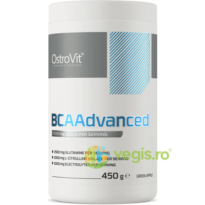 Aminoacizi BCAAdvanced cu Aroma de Mar Verde 450g OSTROVIT — preț și oferte