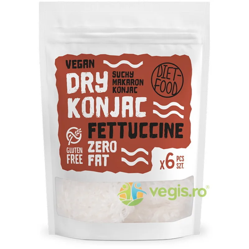 Shirataki Fettuccine - Paste Konjac Uscate 150g DIET FOOD — preț și oferte