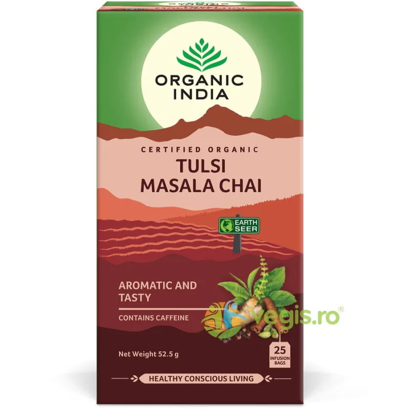 Ceai Tulsi Masala Ecologic/Bio 25dz ORGANIC INDIA — preț și oferte