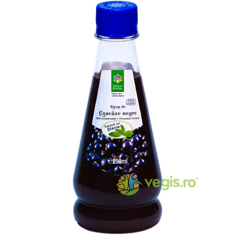Sirop de Coacaze Negre cu Stevie Presat la Rece 250ml STEAUA DIVINA — preț și oferte
