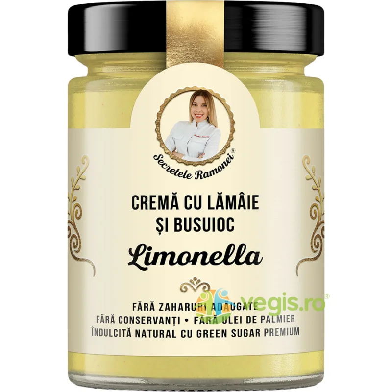 Crema cu Lamaie si Busuioc fara Zahar Adaugat Limonella Secretele Ramonei 350g — preț și oferte